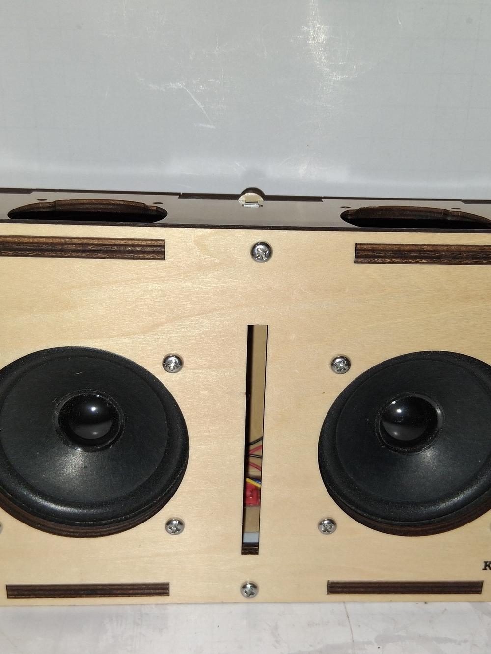 Portable Wooden Bluetooth Stereo Speaker - Natural Wood Finish